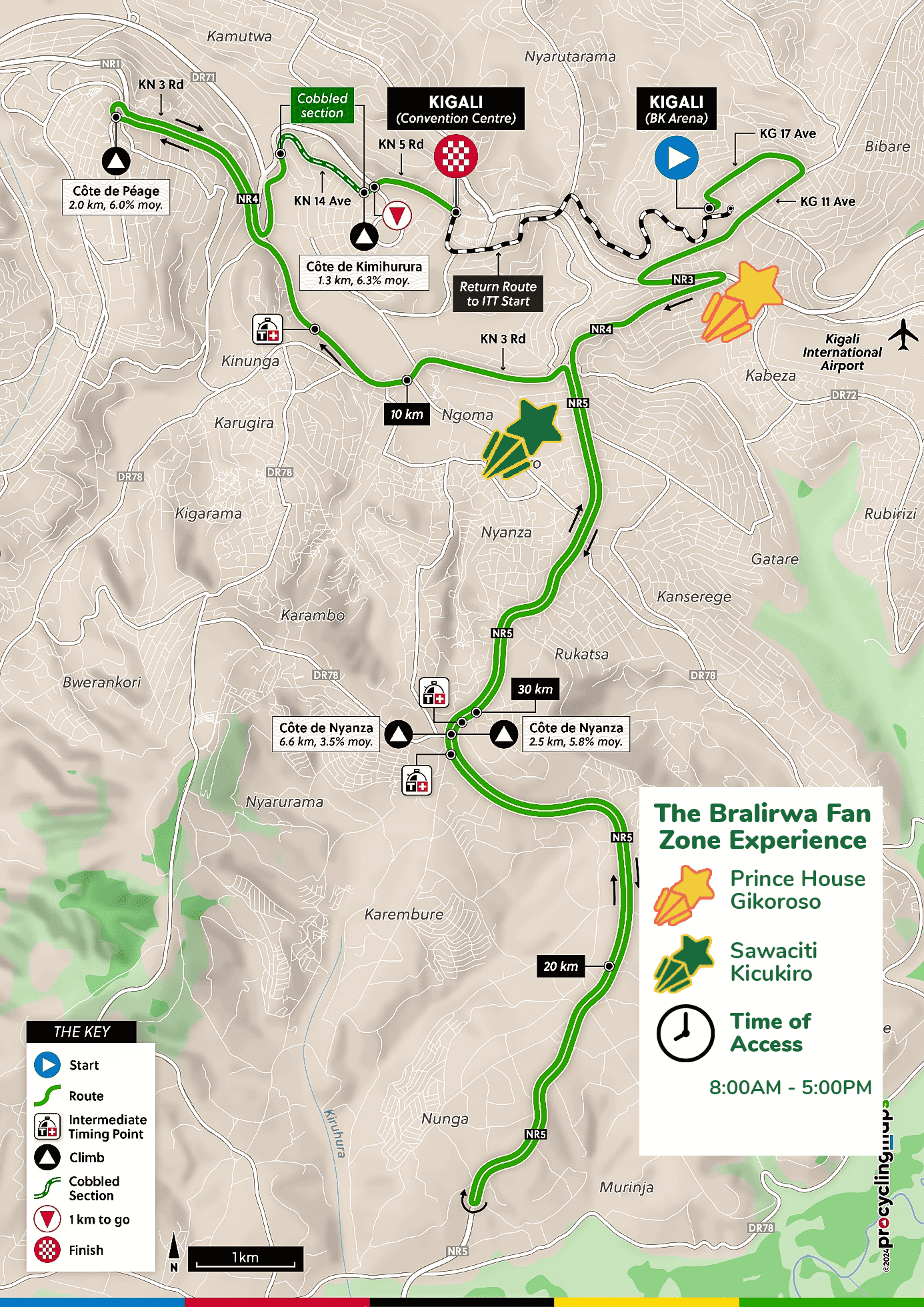 Map for Days 1-4 Fan Zones
