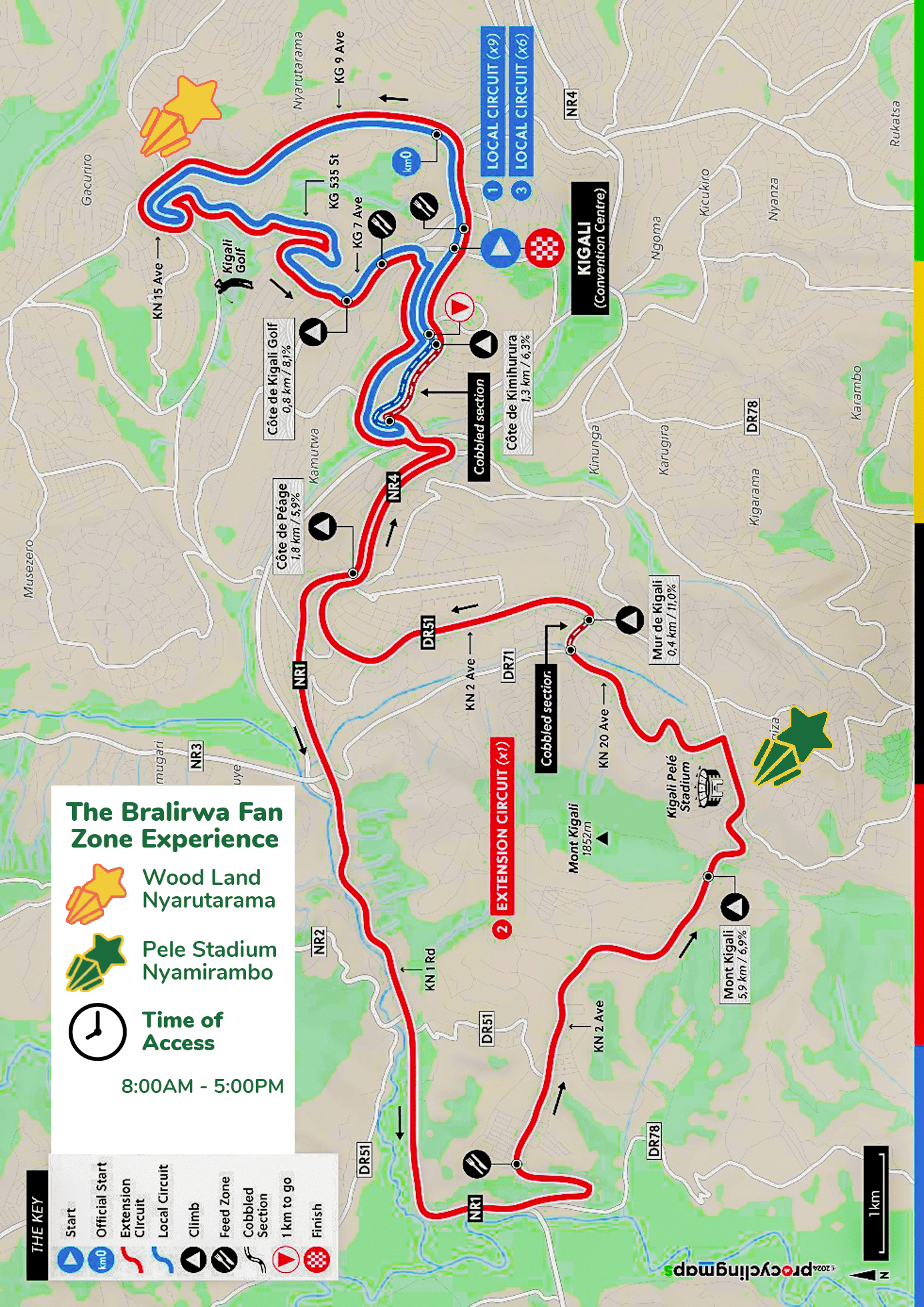 Map for Days 5-7 Fan Zones